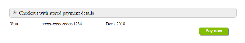 one-click checkout